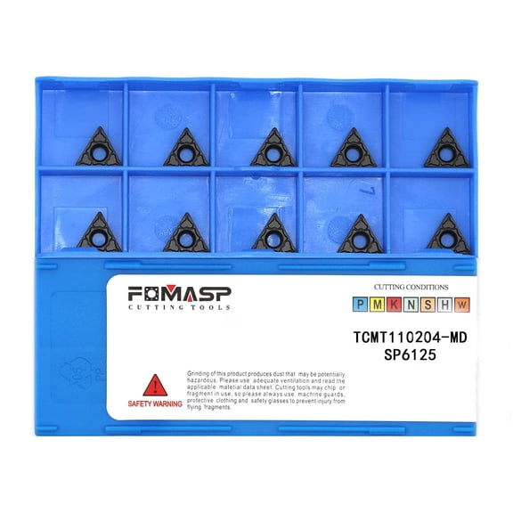TCMT21.51 / TCMT110204-PM of CNC Carbide Inserts for Semi-Finishing Metal Steel Turning Cutting Tools,10 PCS.$$Tools