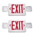 thumbnail image 1 of TCP 207232 Red LED Emergency Exit Combination Sign, 2 Pack, 1 of 1