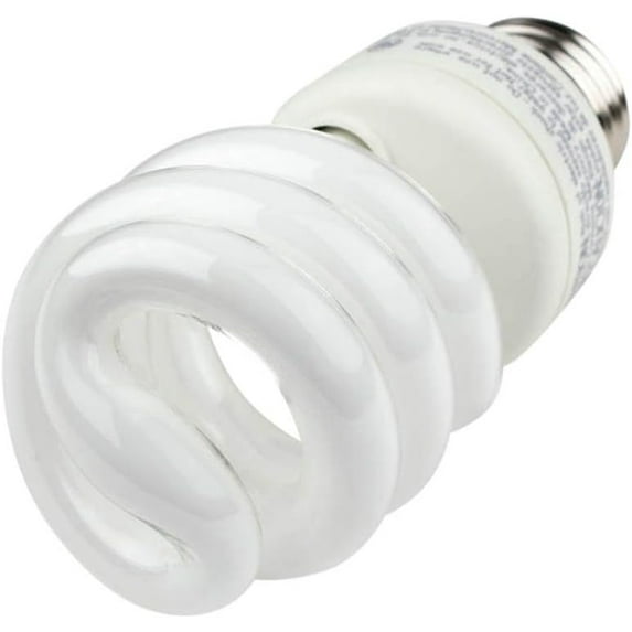 TCP 801014 14-Watt SpringLight Compact Fluorescent Spiral Light Bulb, 27K Color Temperature