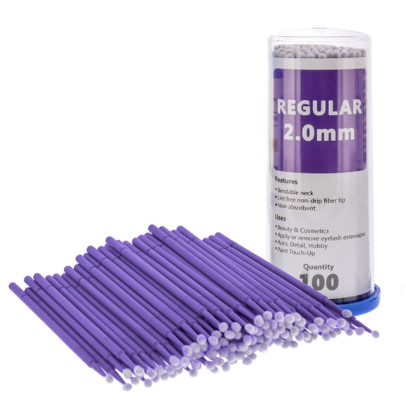 TCP Global Detail Disposable Micro Medium Makeup Brush Applicators 100-Pack