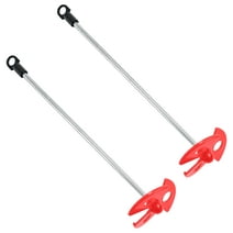 TCP Global Paint, Epoxy Resin, Mud Power Mixer Blade Drill Tool for Mixing Quarts and Gallons (2 Pack) - 10" Long, 1/4" Round Drill Shaft, 2.5" Plastic Paddles - Stirring Cans, Buckets, Pail