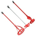 thumbnail image 1 of TCP Global Set of 3 Paint, Epoxy Resin, Mud and Cement Mixer Blades - Power Drill Stirring Tools - 14" Ribbon Mixing Paddles with 5/16" Hex Head Shafts, 1 Mini Mixer - Mix Gallon, Quarts - Concrete, 1 of 6