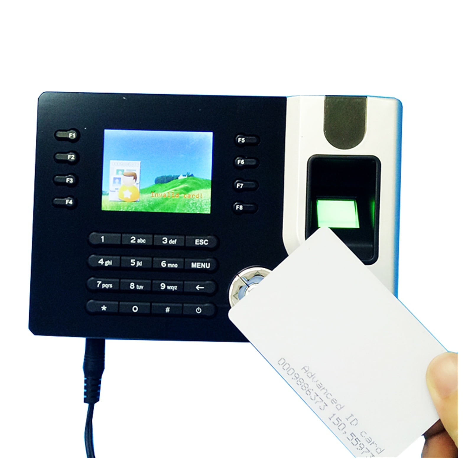 Tcp Ip Biometric Fingerprint Card Time Clock Recorder Attendance Employee Electronic Punch