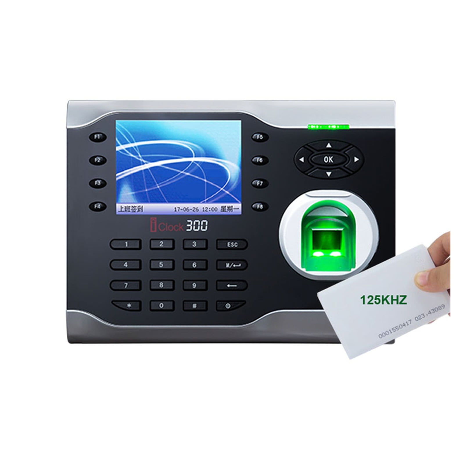 TCP/IP USB Biometric Fingerprint Time Clock Office Attendance System