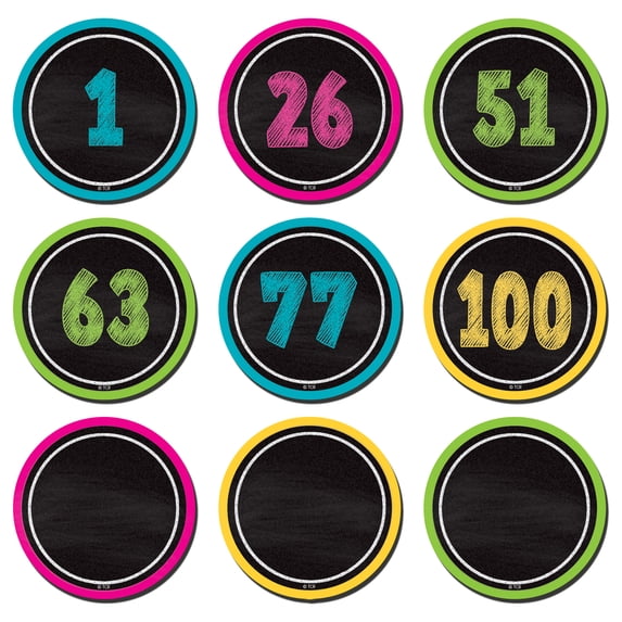 TCR2567 - Chalkboard Brights Number Cards by Teacher Created Resources