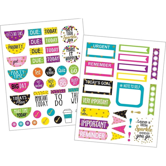 Teacher Created Resources TCR3589 Confetti Planner Stickers