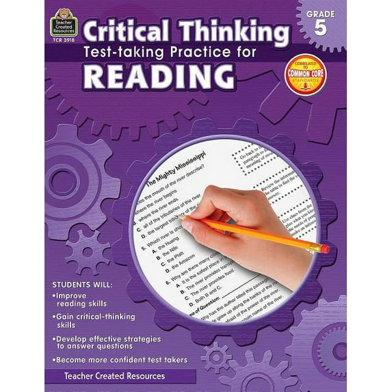 Critical Thinking: Test-Taking Practice for Reading Grade 5 (Paperback) by Julia McMeans