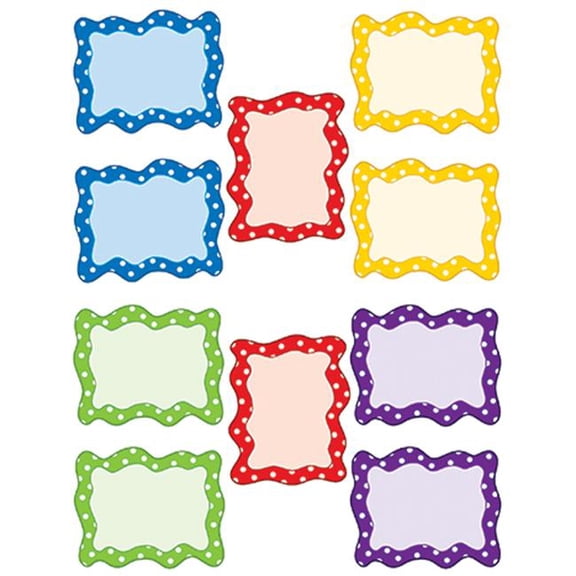 TCR4757 - Polka Dots Blank Cards Accents by Teacher Created Resources