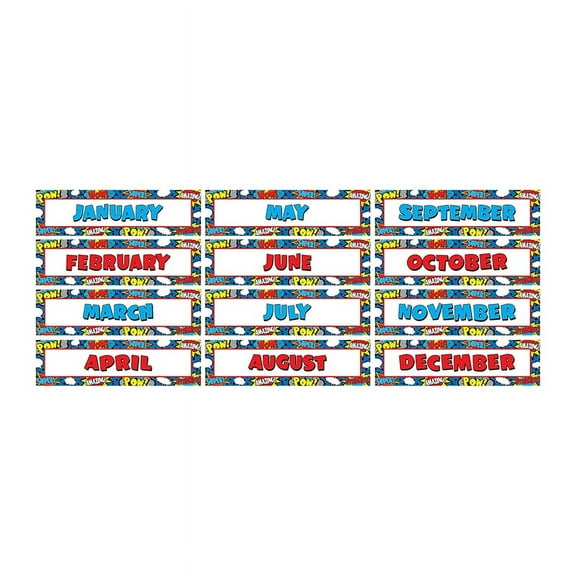 teacher created resources superhero monthly headliners (5590)