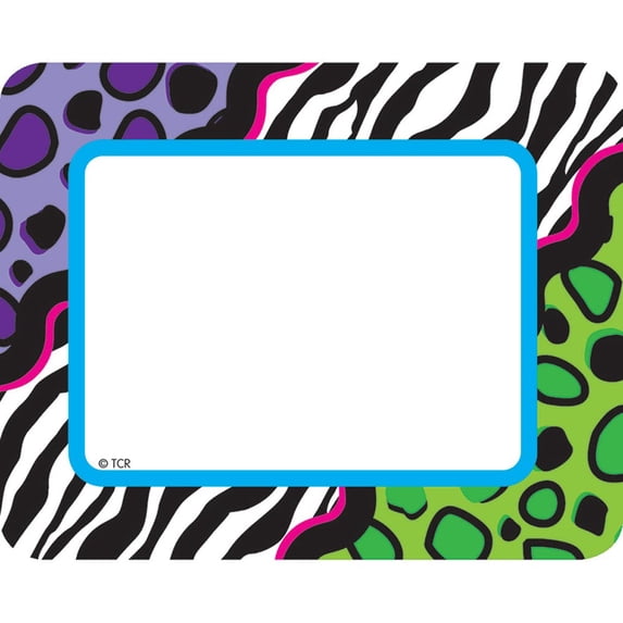 TCR70117 - Colorful Leopard Name Tags/Labels by Teacher Created Resources
