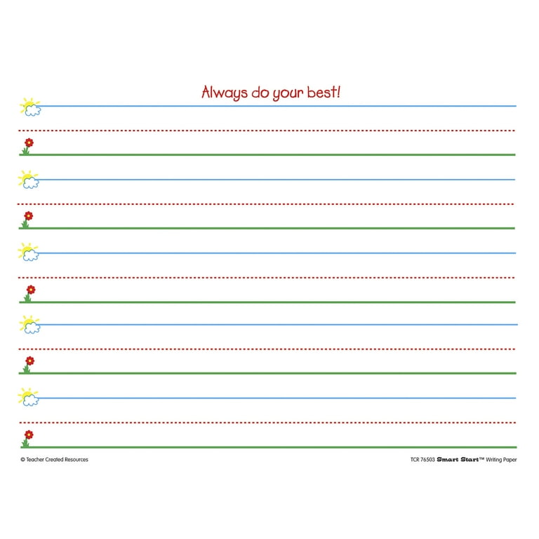 Free Kindergarten Writing Paper Template (Show and Tell) by Mrs Aoto