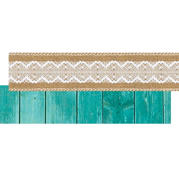 TCR77176 - Shabby Chic Ribbon Runner by Teacher Created Resources