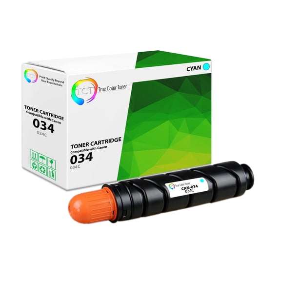 TCT 034 Cyan Toner Cartridge - Compatible With Canon 034 034C Cyan