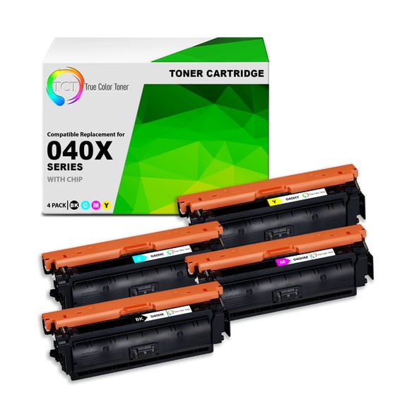 TCT 040X Toner Cartridge 4 Pack - Premium Compatible Replacement for Canon 040H High Yield