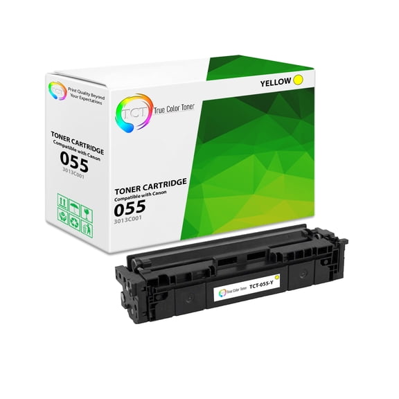 TCT 055 Yellow Toner Cartridge - Compatible With Canon 055 Yellow