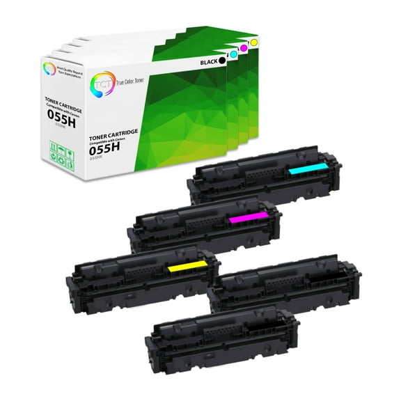 TCT 055H Toner Cartridge 5 Pack - Premium Compatible Replacement for Canon 055H High Yield