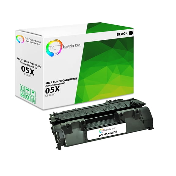 TCT 05X MICR Toner Cartridge - Premium Compatible Replacement for HP 05X CE505X MICR High Yield Black