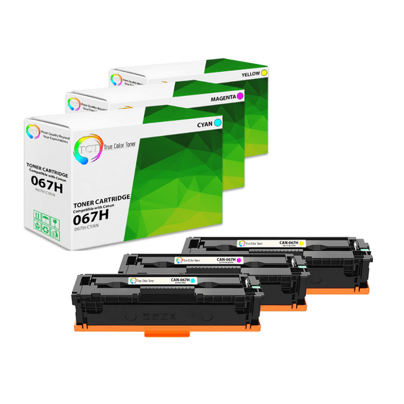 TCT 067H Color Toner Cartridge 3 Pack - Premium Compatible Replacement for 067H 5105C001 5104C001 5103C001 High Yield