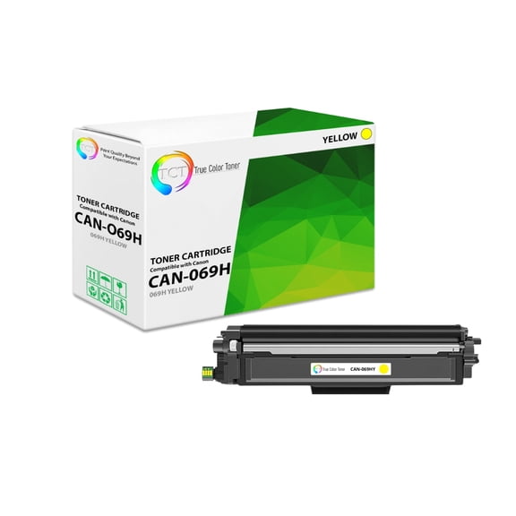 TCT 069H Yellow Toner Cartridge - Compatible With Canon 069H 5091C001 Yellow High Yield