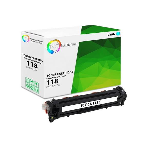 TCT 118 Cyan Toner Cartridge - Premium Compatible Replacement for Canon 118 2661B001AA Cyan