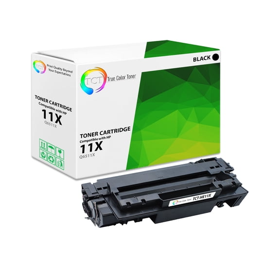TCT 11X Toner Cartridge - Compatible With HP 11X Q6511X Black High Yield