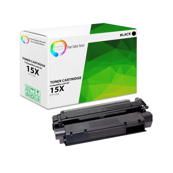 TCT 15X Toner Cartridge - Compatible With HP 15X C7115X Black High Yield