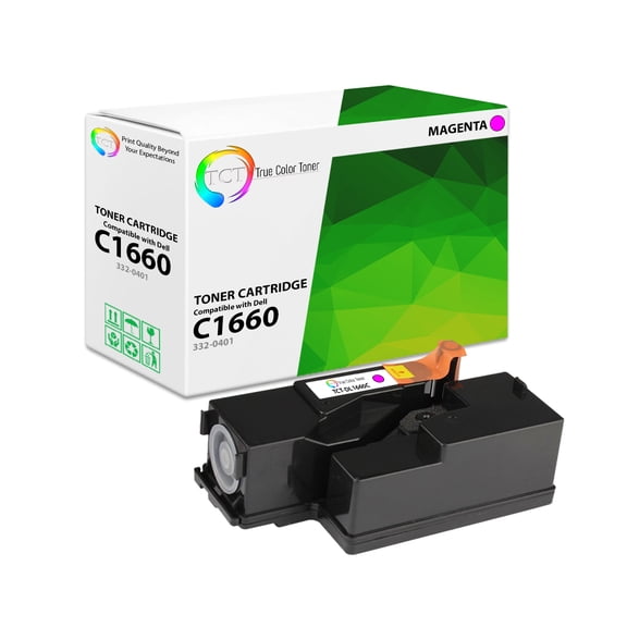 TCT 1660 Magenta Toner Cartridge - Compatible With Dell 3320401 332-0401 Magenta