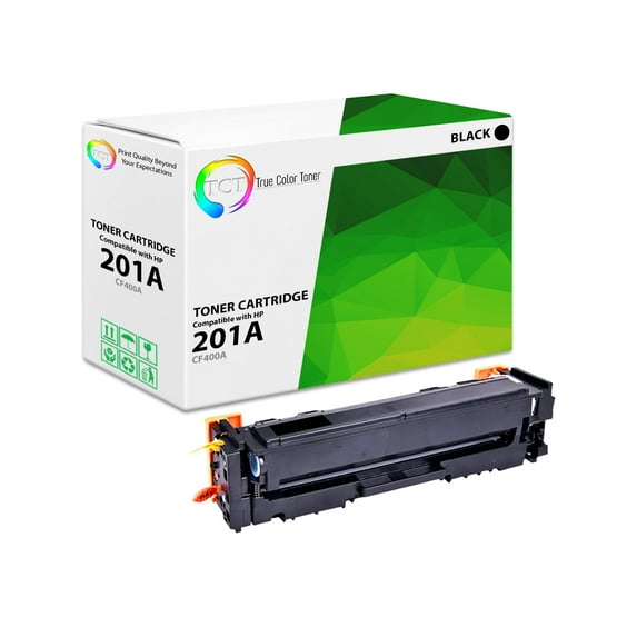 TCT 201A Black Toner Cartridge - Premium Compatible Replacement for 201A CF400A
