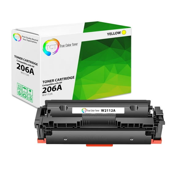 TCT 206A Yellow Toner Cartridge - Premium Compatible Replacement for HP 206A W2112A