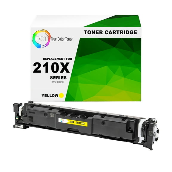 TCT 210X Yellow Toner Cartridge - Premium Compatible Replacement for HP 210X W2102X High Yield
