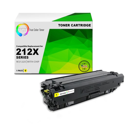 TCT 212X Yellow Toner Cartridge - TAA Compliant Compatible With HP 212X W2122X High Yield
