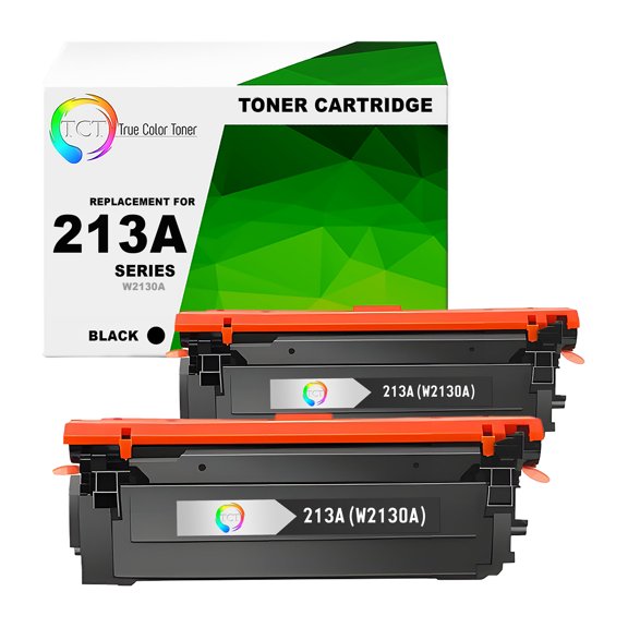 TCT 213A Black Toner Cartridge 2 Pack - Compatible With HP 213A W2130A