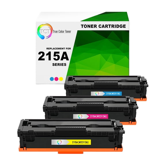 TCT 215A Color Toner Cartridge 3 Pack - Compatible With HP 215A W2311A W2312A W2313A