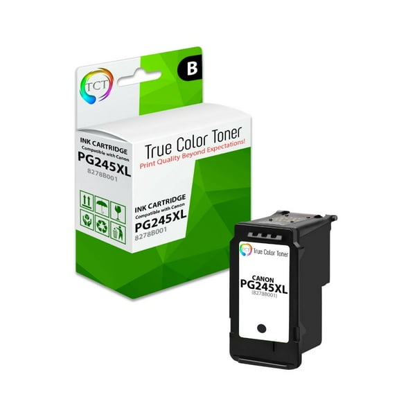 TCT 245XL Black Ink Cartridge - Premium Compatible Replacement for Canon PG245XL 8278B001 Black High Yield