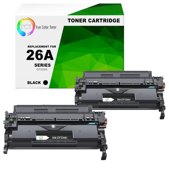 TCT 26A Toner Cartridge 2 Pack - Compatible With HP 26A CF226A Black