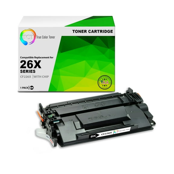 TCT 26X Toner Cartridge - TAA Compliant Compatible Replacement for HP 26X CF226X Black High Yield