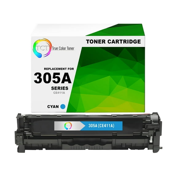 TCT 305A Cyan Toner Cartridge - Premium Compatible Replacement for HP 305A CE411A