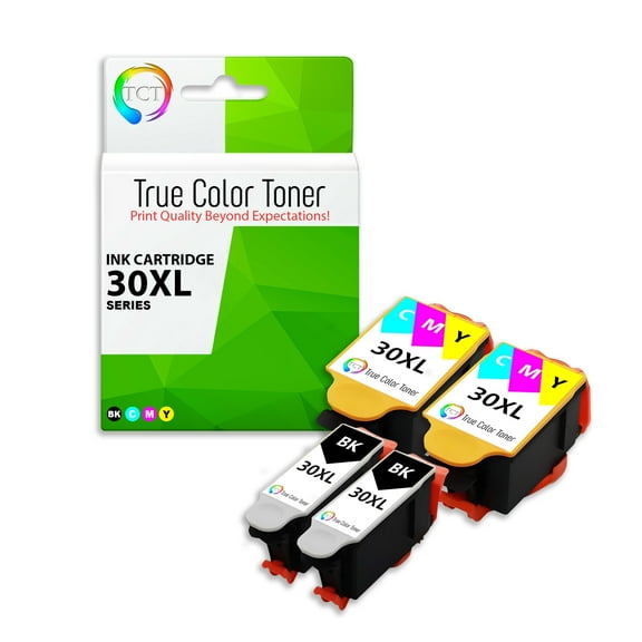 TCT 30XL Ink Cartridge 4 Pack - Premium Compatible Replacement for Kodak 30XL High Yield -