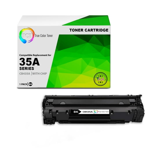 TCT 35A Toner Cartridge - TAA Compliant Compatible Replacement for HP 35A CB435A Black