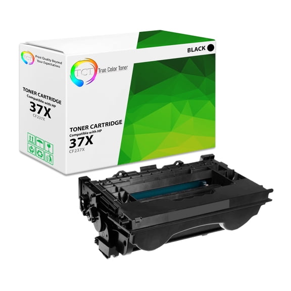 TCT 37X Toner Cartridge - Compatible With HP 37X CF237X Black High Yield