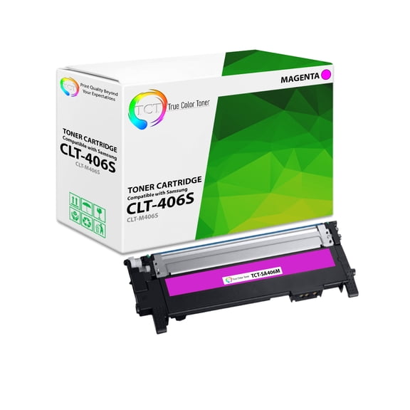 TCT 406S Magenta Toner Cartridge - Compatible With Samsung CLT-406S CLT-M406S Magenta