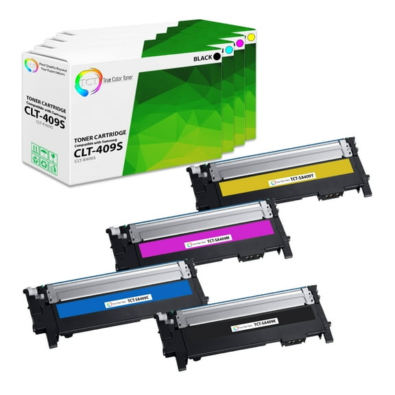 TCT 409S Toner Cartridge 4 Pack - Compatible With Samsung CLT-409S