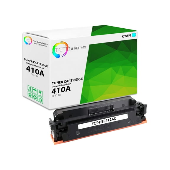 TCT 410A Cyan Toner Cartridge - Premium Compatible Replacement for HP 410A CF411A