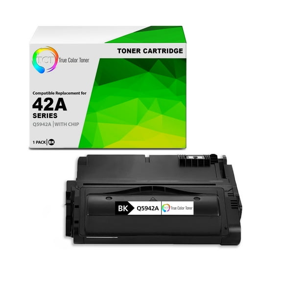 TCT 42A Toner Cartridge - Premium Compatible Replacement for HP 42A Q5942A Black