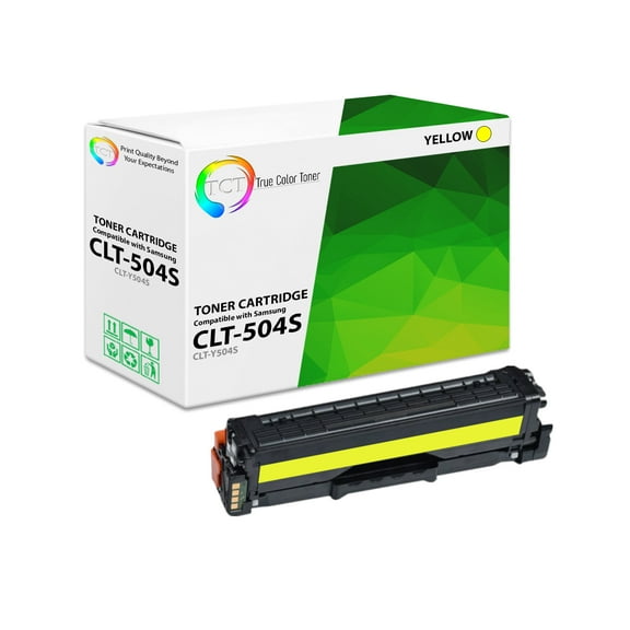 TCT 504S Yellow Toner Cartridge - Premium Compatible Replacement for Samsung CLT-Y504S Yellow