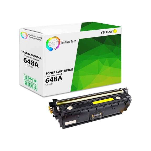 TCT 648A Yellow Toner Cartridge - Compatible With HP 648A CE262A