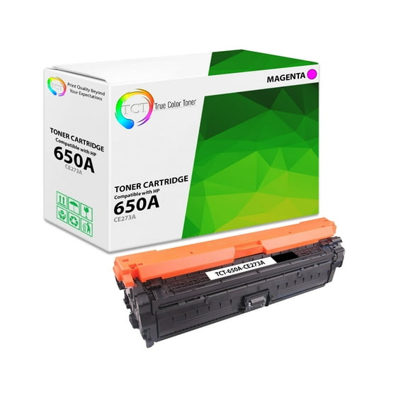 TCT 650A Magenta Toner Cartridge - Premium Compatible Replacement for HP 650A CE273A