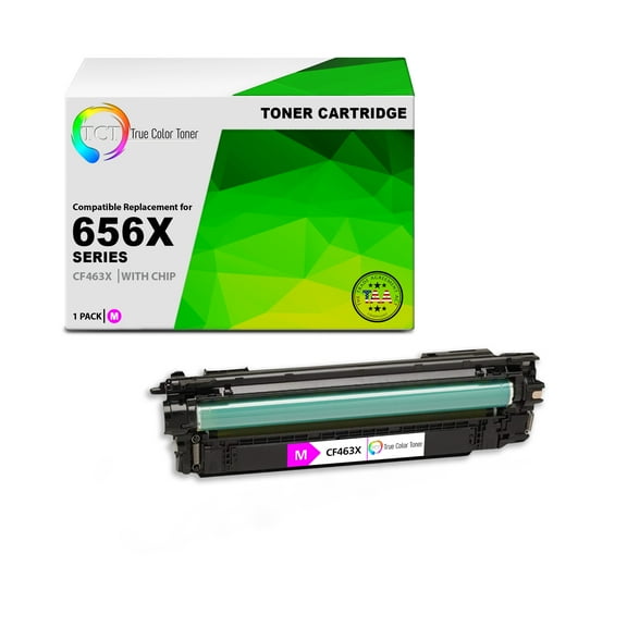 TCT 656X Magenta Toner Cartridge - TAA Compliant Compatible Replacement for HP 656X CF463X High Yield