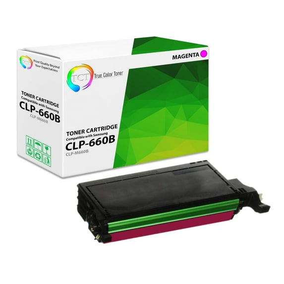 TCT 660B Magenta Toner Cartridge - Premium Compatible Replacement for Samsung CLP-660B CLP-M660B Magenta