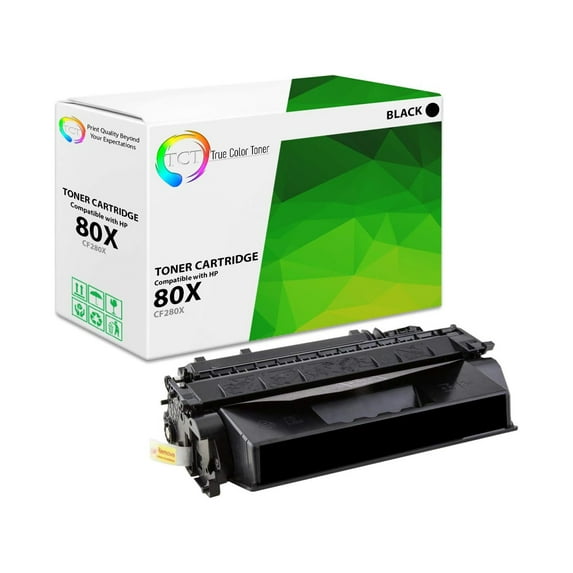 TCT 80X Toner Cartridge - Premium Compatible Replacement for 80X CF280X Black High Yield
